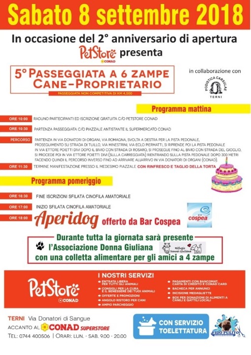 Passeggiata a 6 zampe - 8 settembre 2018